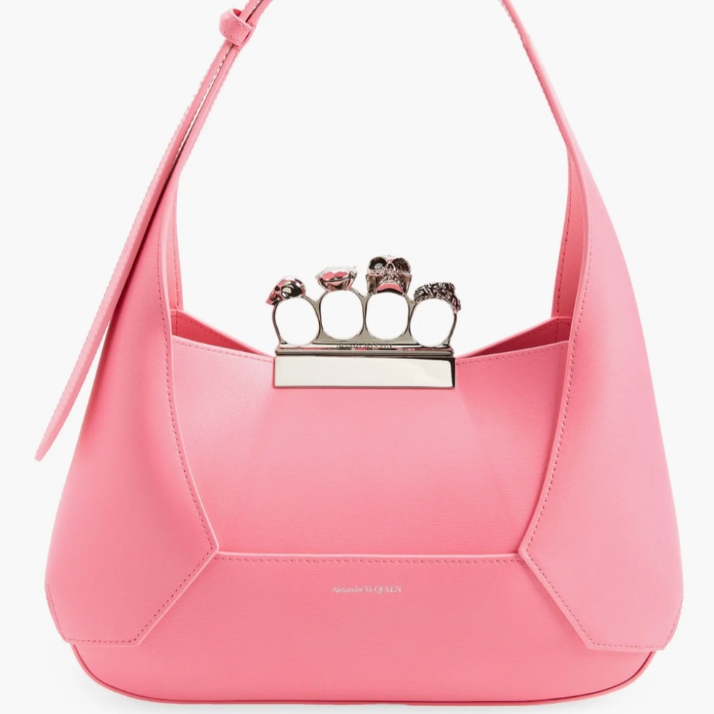 New Authentic Alexander McQueen Jewelled Leather Hobo